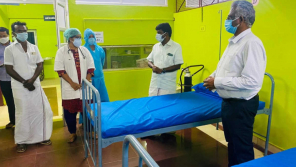 Health Minister C Vijayabaskar's Surprise visit to Gandharvakottai GH in Pudukkottai 