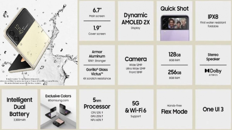 samsung flip 5g specs