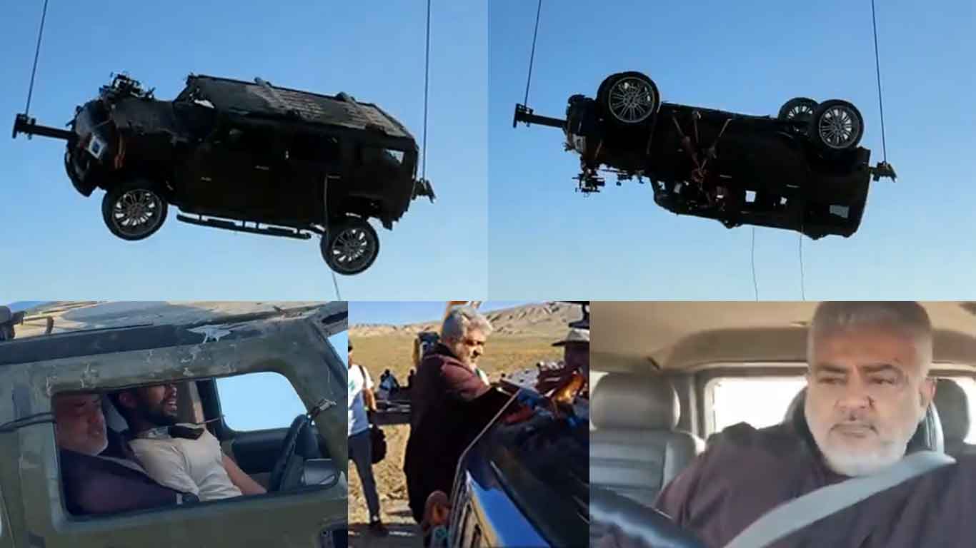 Vidaa Muyarchi Car Stunt