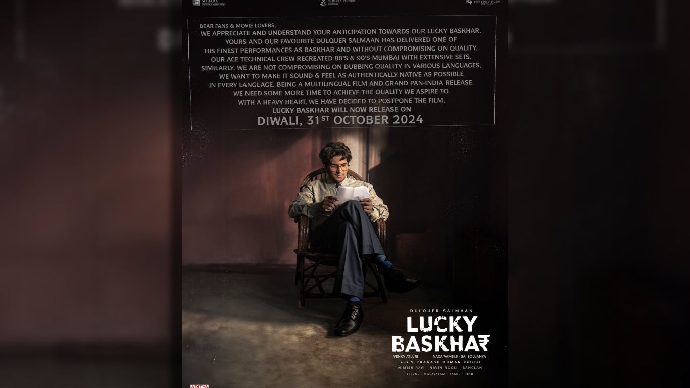 Lucky Baskhar Poster