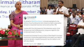 Annapoorna Owner and Nirmala Sitharaman